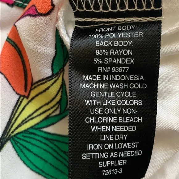 Worthington Suma Floral White Tank Top Small NWT - Picture 10 of 10